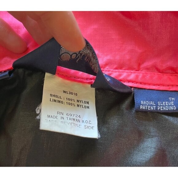 Vintage Columbia Women XL Anorak Jacket Pullover Windbreaker Neon Colorblock 90s - Picture 10 of 10